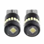 Led izzó 18SMD 3014 plusz 1SMD, 12/24V Helyzetjelző lámpa, W5W, T10 Canbus 2db - Fehér