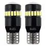 Led izzó 18SMD 3014 plusz 1SMD, 12/24V Helyzetjelző lámpa, W5W, T10 Canbus 2db - Fehér