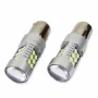 Led izzó 24SMD 3030, 12/24V Féklámpa, irányjelző, ködlámpa, 1156, P21W, BA15s Canbus 2db - Fehér