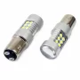 Led izzó 24SMD 3030, 12/24V Helyzetjelző lámpa, féklámpa, 1157, P21/5W, BAY15d Canbus 2db - Fehér