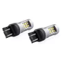 Bec Led 24SMD 3030 12/24V Pozitie, frana, 7443, W21/5W, T20 Canbus 2buc - Alb