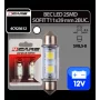 12V Led bulb - 2 SMD T11x39mm  SV8,5-8 2pcs - White