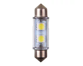 Bec Led - 2SMD 12V sofit T11x39mm soclu SV8,5-8 2buc - Alb