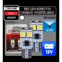 Bec Led - 4SMD 12V pozitie T10 W2,1x9,5d Canbus 2buc 4Cars - Alb dispersat