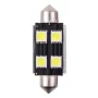 Bec Led - 4SMD 12V sofit T11x42mm soclu SV8,5-8 Canbus 2buc - Alb