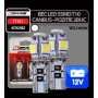 4Cars 12V Led - 5SMD - T10 W2,1x9,5d Canbus 2 db - Fehér