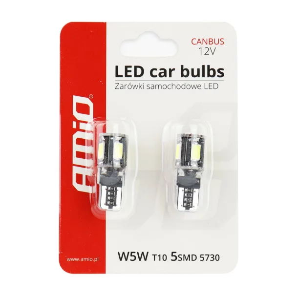 LED CANBUS 5SMD 5730 T10 (W5W) White