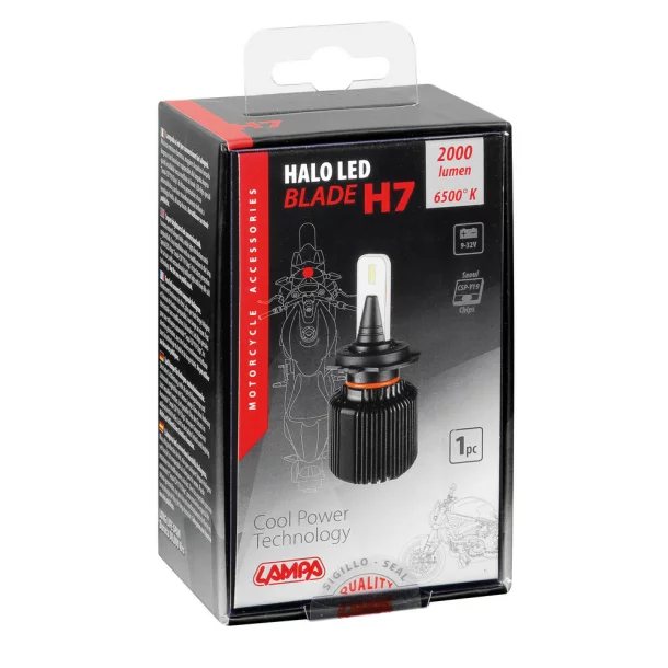 Bec motocicleta Halo LED Serie 3 Blade H7 20W PX26d 9-32V 1buc