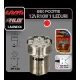 12V Multi-Led Lamp 11 Led - (R10W) - BA15s - 1 pcs - D/Blister - Red