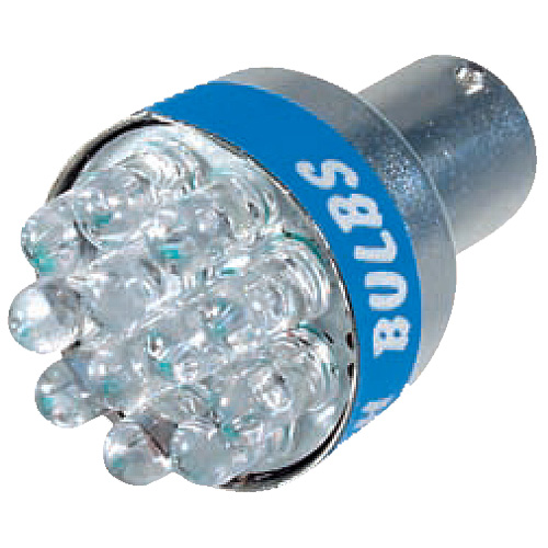 12V Multi-Led Lamp 12 Led 21W BA15s 1pcs - Amber thumb