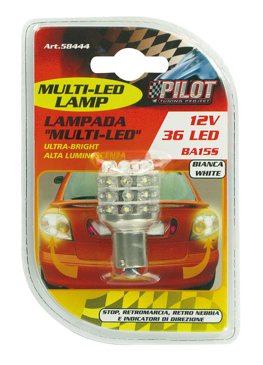 12V Multi-Led Lamp 36 Led - (P21W) - White thumb