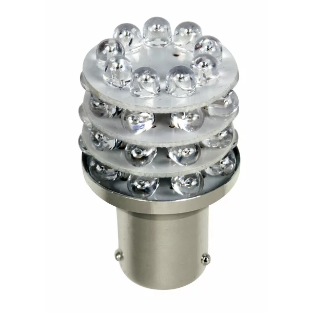 Bec Multi-Led 36Led 12V Frana, Ceata - P21W BA15s - Rosu