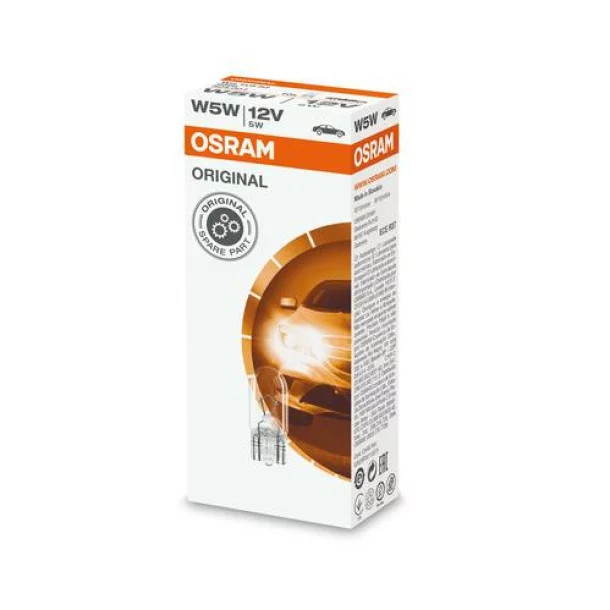 Bec Original Line 12V - W5W - 5W Pozitie soclu sticla W2,1x9,5d 1buc Osram