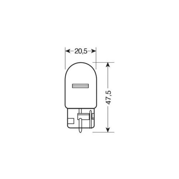 Izzó Original Line 12V - WY21W - 21W Irányjelző sárga WX3x16d 1db Osram