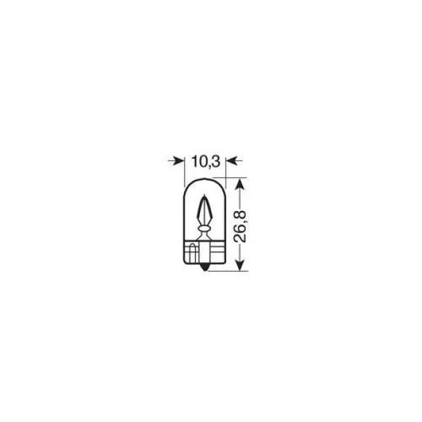 Bec Original Minixen Osram 12V - 6W Interior, soclu sticla W2,1x9,5d 1buc