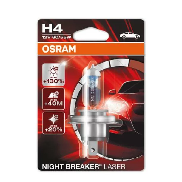 Osram H4 Night Breaker Laser P43t 12V 60/55W 1db