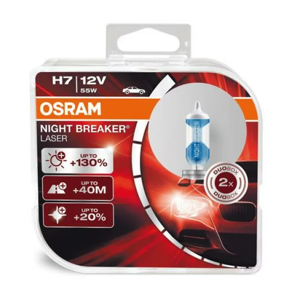 Osram 12V Night Breaker Laser H7 55W PX26d 2pcs