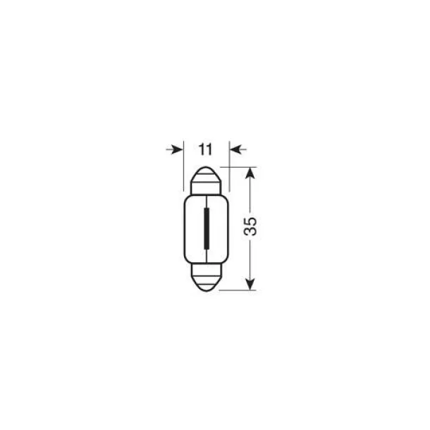 12V-os 5W-os sofit izzó SV8,5-8 11x35mm - 1 darabos