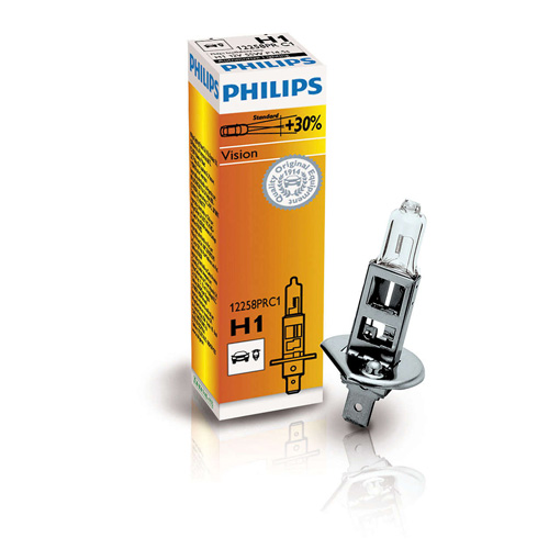 Philips H1 izzó Vision +30% P14,5s 12V 55W 1db thumb