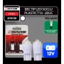 Bec tip LED 12V 5W soclu plastic T10 W2,1X9,5d 2buc 4Cars - Alb focalizat