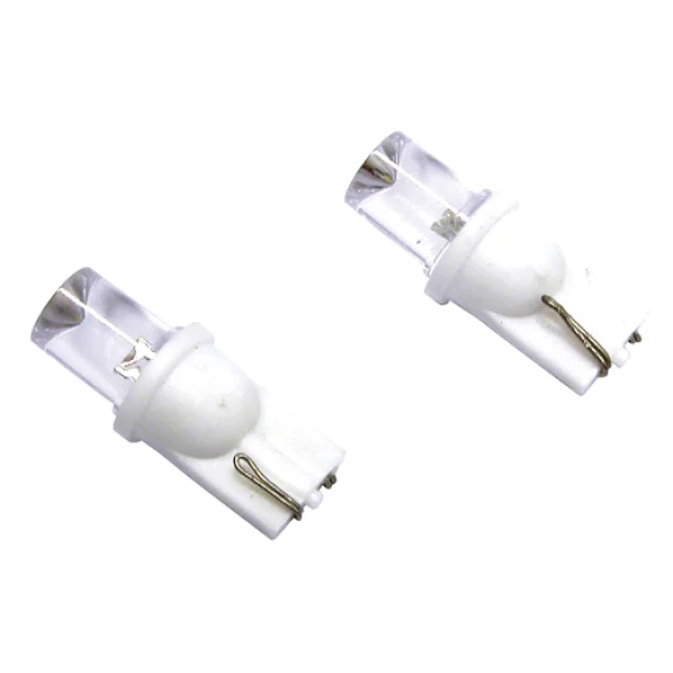 Carpoint 12V 5W Colour-Led, lamp 1 Led - (T10) - W2,1x9,5d 2pcs - White wide beam