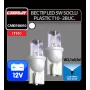 Bec tip LED 12V 5W soclu plastic T10 W2,1X9,5d 2buc Carpoint - Alb dispersat