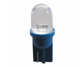 Bec tip LED 12V 5W soclu plastic T10 W2,1X9,5d 2buc Carpoint - Albastru focalizat