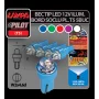 Bec tip LED 12V iluminat bord soclu pl. T5 W2x4,6d 5buc - Albast