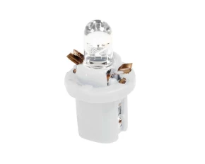 Bec tip LED 12V iluminat bord soclu plastic B8,5d 2buc - Alb - Resigilat