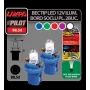 12V Cockpit colour lamp 1 Led - B8,5d - 2 pcs - Blue