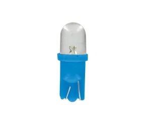 Bec tip LED 12V soclu pl. T10 W2,1X9,5d 2buc Albastru focalizat