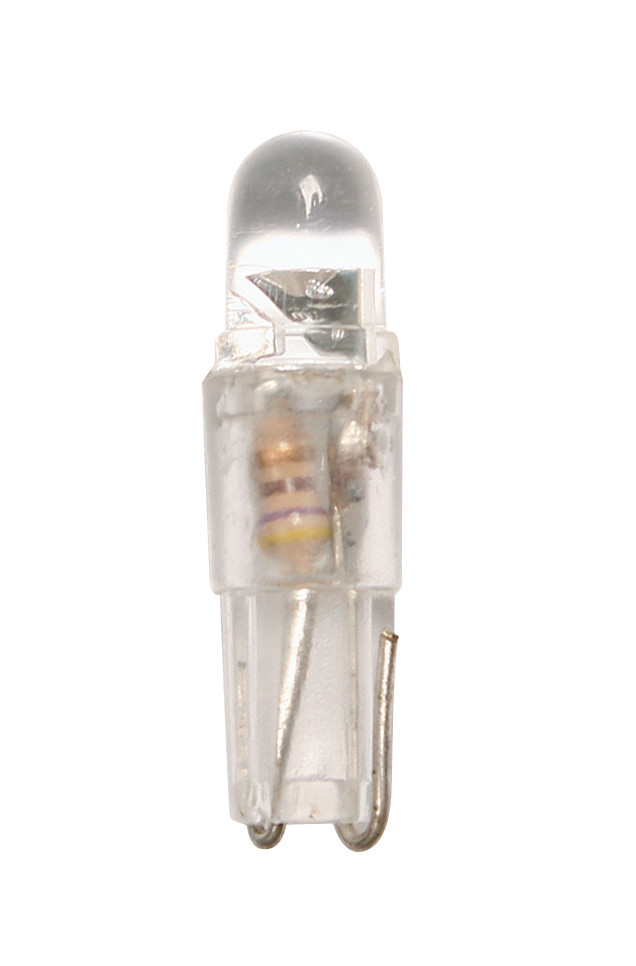 12V Micro lamp wedge base 1 Led - (T5) - W2x4,6d - 2 pcs - Amber thumb