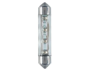 Bec tip LED 12V sofit cu 4 leduri 10x44mm SV8,5-8 2buc - Curcubeu