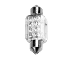 Bec tip LED 12V sofit cu 8 leduri 13x35mm SV8,5-8 1buc - Verde