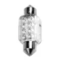 Bec tip LED 12V sofit cu 8 leduri 13x35mm SV8,5-8 1buc - Verde