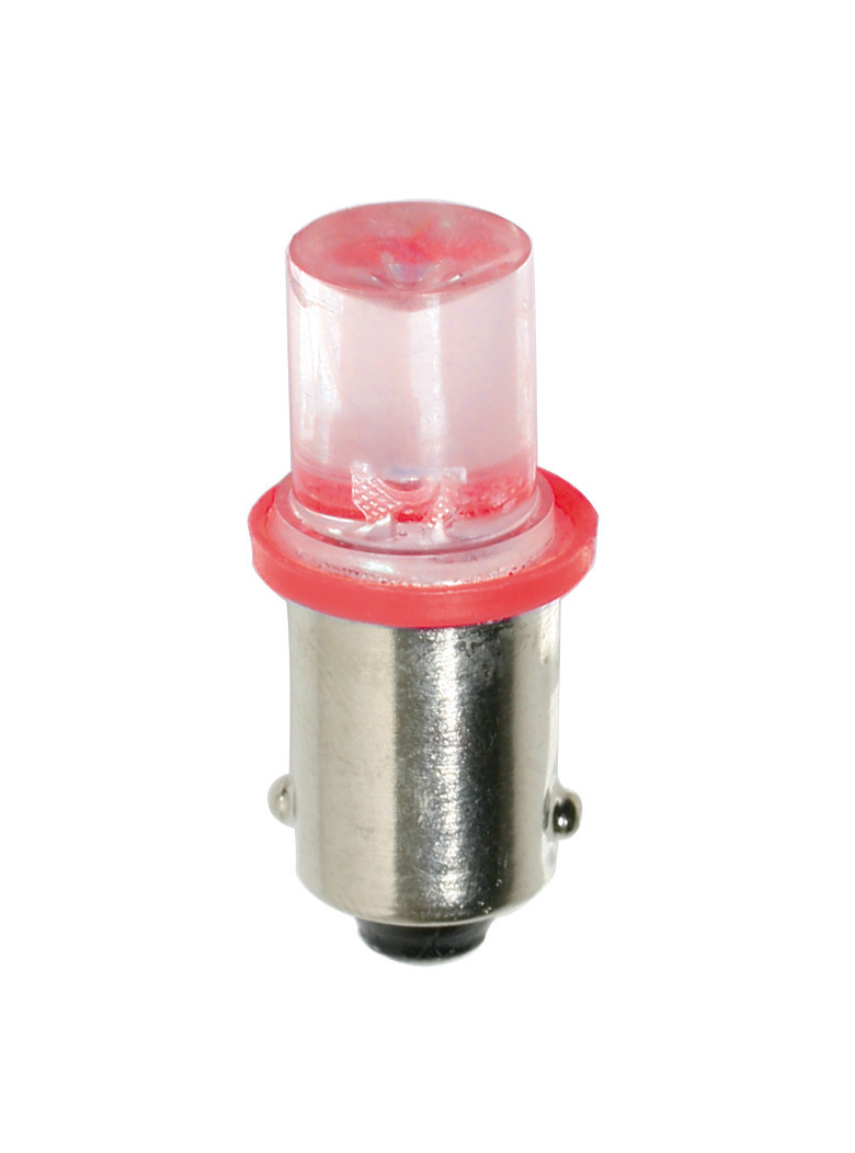 24V Micro lamp 1 Led - (T4W) - BA9s - 2 pcs - D/Blister - Red thumb