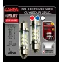 Bec tip LED 24V sofit cu 6 leduri 11x41mm SV8,5-8 2buc - Alb