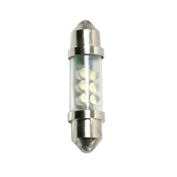 24V Festoon lamp 6 Led - 11x41 mm - SV8,5-8 - 2 pcs - Blue