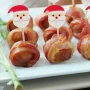 Bețișoare pentru aperitiv - decorate Moș Crăciun - 8,5 cm -