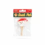 Bețișoare pentru aperitiv - decorate Moș Crăciun - 8,5 cm -