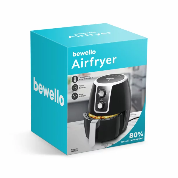 Bewello - Friteuză, fără ulei - 230 V - 3,7 l