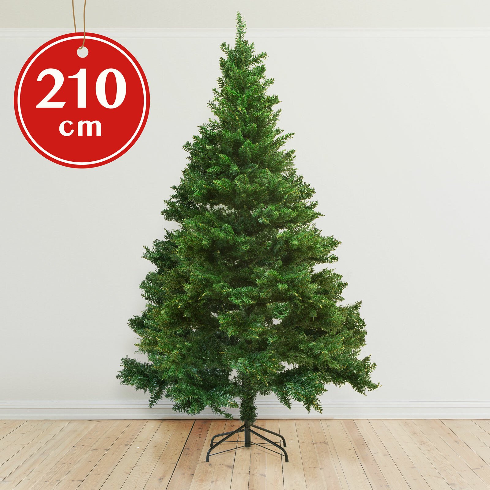 Artificial christmas tree with metal stand thumb