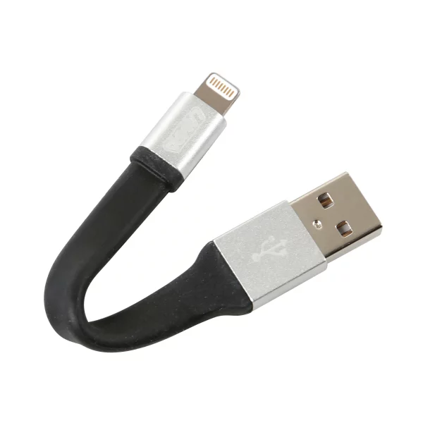 Breloc chei cu cablu 10cm - USB la Apple Lightning