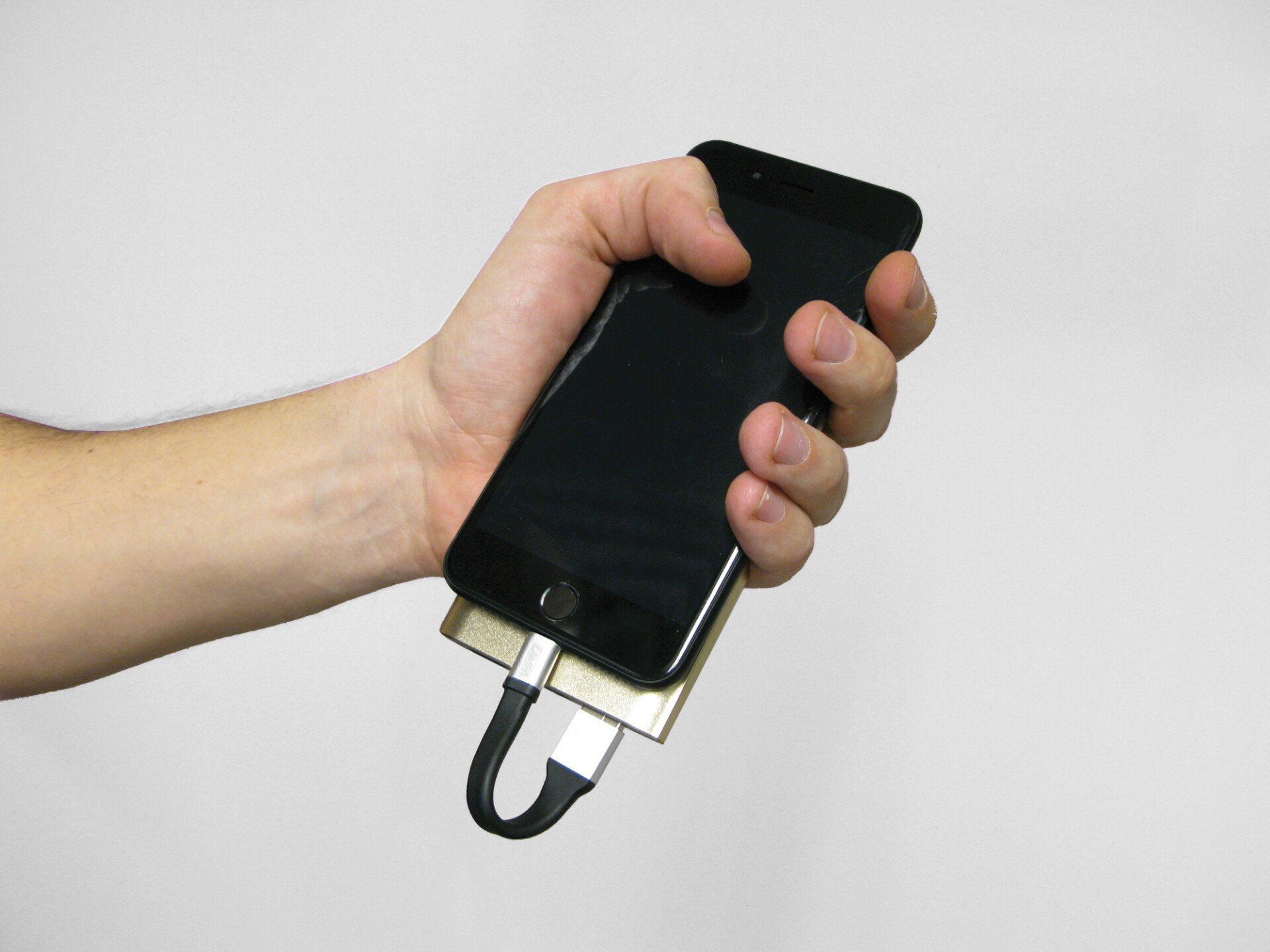 Key chain with Usb > Lightning cable - 10 cm thumb