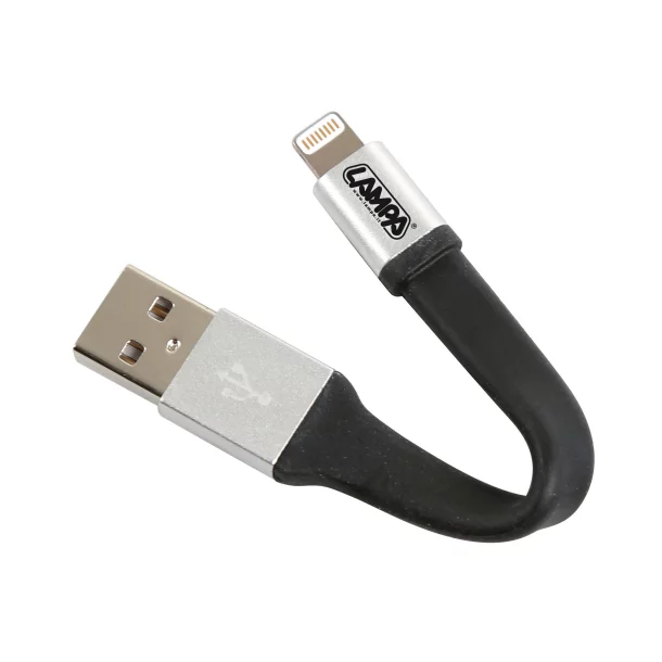 Breloc chei cu cablu 10cm - USB la Apple Lightning