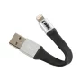 Breloc chei cu cablu 10cm - USB la Apple Lightning