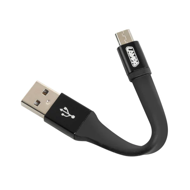 Breloc chei cu cablu 10cm - USB la Micro USB
