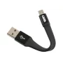 Breloc chei cu cablu 10cm - USB la Micro USB