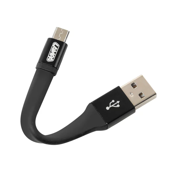 Breloc chei cu cablu 10cm - USB la Micro USB