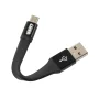 Breloc chei cu cablu 10cm - USB la Micro USB